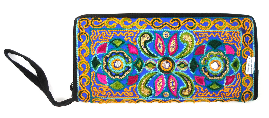 Pakistani purse - Yellow, blue and green
