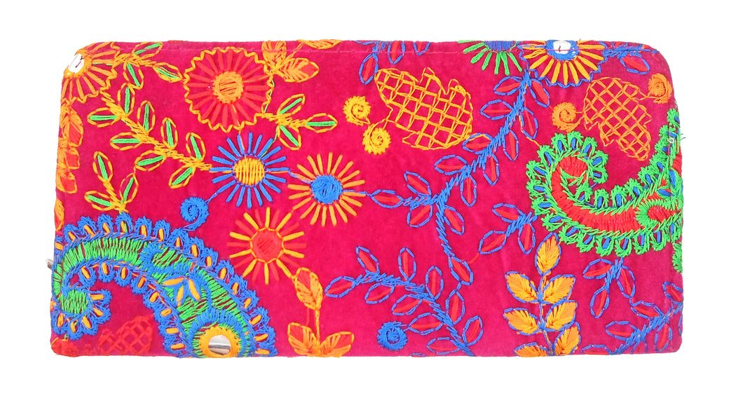 Pakistani purse - Hardback Pink