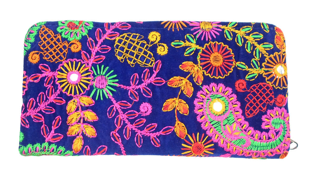Pakistani purse - Hardback Blue