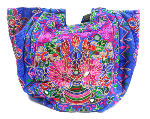 Large Pakistani bag - Light blue Garah
