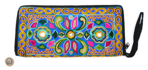 Pakistani purse - Yellow, blue and green