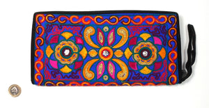 Pakistani purse - Blue, yellow, pink
