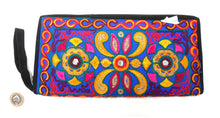 Pakistani purse - Blue, yellow, pink