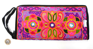 Pakistani purse - Pink, orange and blue