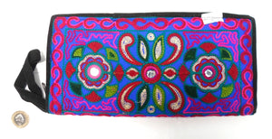 Pakistani purse - Blue, maroon and pink